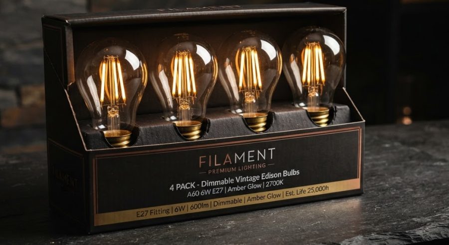 Edison Filament Bulb 4-Pack — alternate view